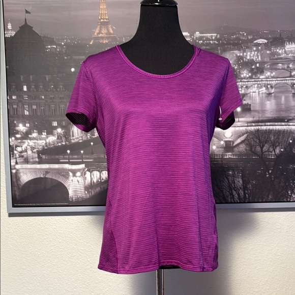 Athleta Purple Women's short sleeve top size L - Picture 1 of 3